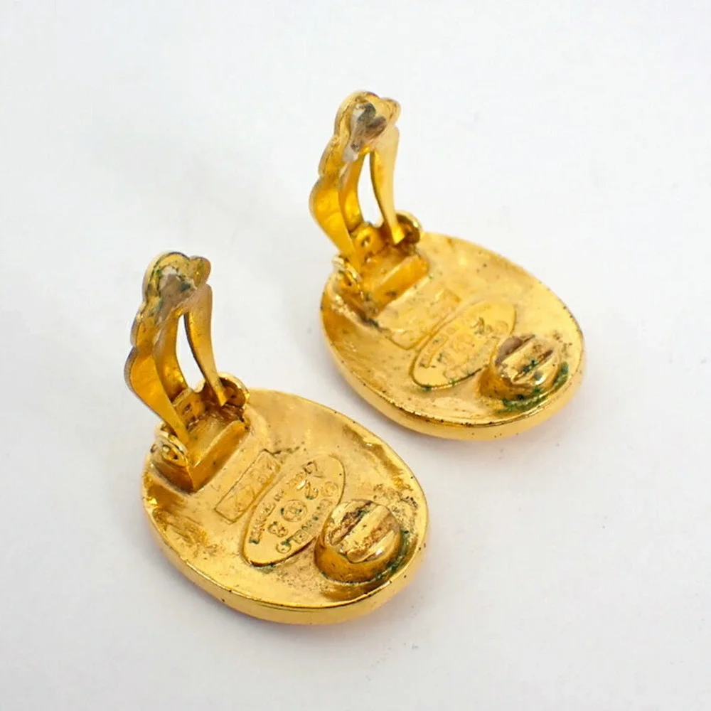 CHANEL Logo Earrings